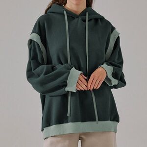 NAP Loungewear Women's Green Hoodie Sweatshirt Size Medium - 100% Cotton Hoodie